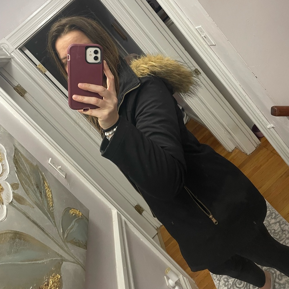 Calvin Klein light weight black fitted winter jacket